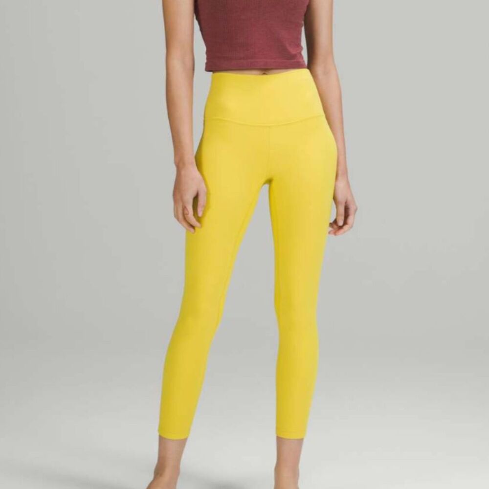 Women Lululemon Align High-Rise Pant 25" Soleil Size 8 Yoga Athleisure Athletic
